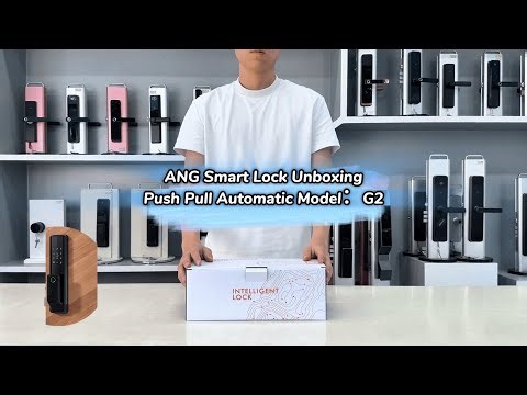 ANG Smart Door Lock Unboxing Tuya Wifi Push Pull Fingerprint Password Automatic Model：G2