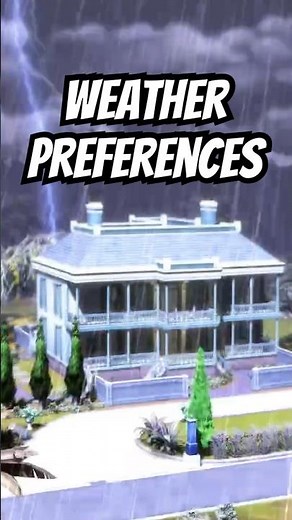 🌩️ weather preferences in the Sims 4 - use for all weather - Seasons EP #sims4 #thesims