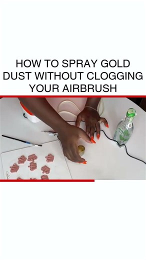 Master Gold Dust Airbrushing: No Clogs, Just Shine! #AirbrushTips #GoldDustArt