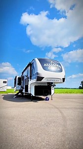 ✨ Experience the ultimate in RV living with our Paradigm 340RL fifth wheel! 🏡 From the spacious rear living area to the sleek kitchen island and smart entertainment options, every detail is designed for comfort. Gather around the floating dinette, enjoy a dual recliner love seat, and unwind with a 50" Smart TV and pull-out fireplace storage. Explore the road with family and friends, making every journey memorable. 🚍💖 #RVLife #TravelTogether #Paradigm340RL #RVLife #gorving #TampaRVShow #Allian
