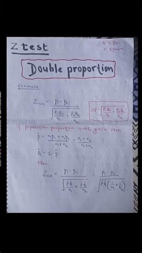 Z test | Double proportion| Applied Statistics #education