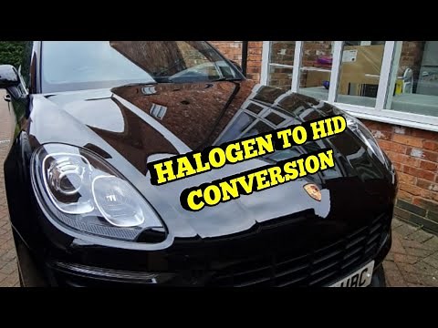 Halogen to HID Conversion - Porsche Macan S