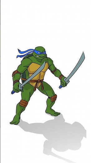 Drawing Leonardo ✏️ TMNT 🐢 Teenage Mutant Ninja Turtles