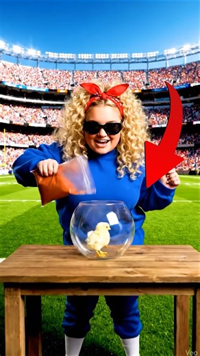 Emma and Capy in the chick race