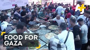 184K views · 6.8K reactions | "We come here to share with you – with the people of Gaza – our cuisine, our love, our support.” These Italian chefs are sharing their secret recipes and working to change food insecruity in Gaza. | AJ+ | Facebook