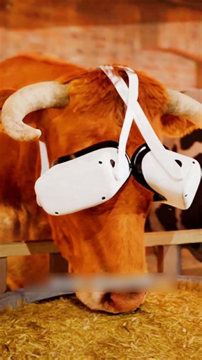 Fact in Kuldeep on Instagram: "Virtual Reality Cows More Milk 😁🍼 #shorts #virslshorts❤️👌❤️❤️👌 #reelsindia #instagramreels #trendingreels"