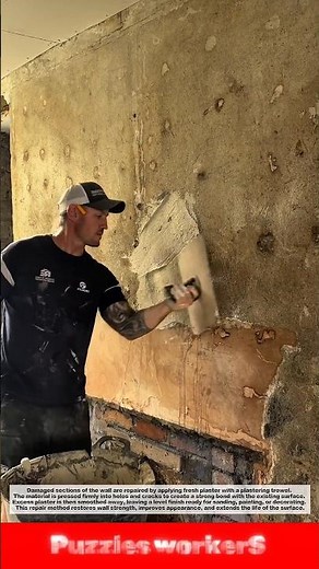Wall Hole Repair Satisfaction! Perfect Plaster Patching Like a Pro