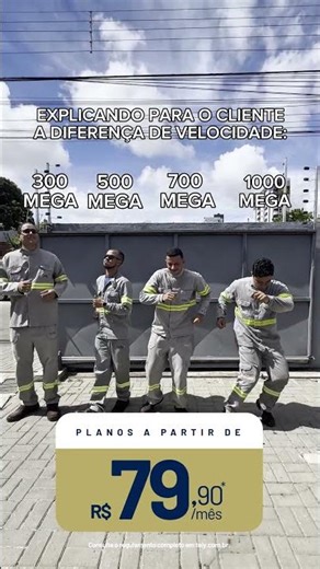 Explicando para o cliente a diferença de velocidade