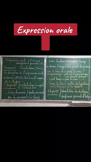 Didactique de l'expression orale en Français - 4ème Année Primaire
