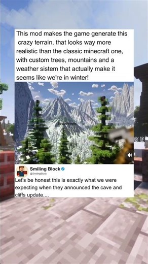 REAL cave and cliffs update… #minecraft