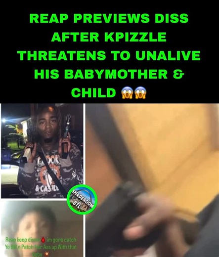 ShadeRoomSTL on Instagram: "#Reap previews diss after #kpizzle threatens his babymother & child.HOW’S IT SOUNDING⁉️ @notraceofme__ #explore #fyp #stlouis #stl #viral #foryou #reels #quotes #rap #disstrack"