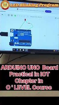 IOT in O' Level Course ll Arduino Uno Borad Programming ll Simple LED Blinking Program #viral