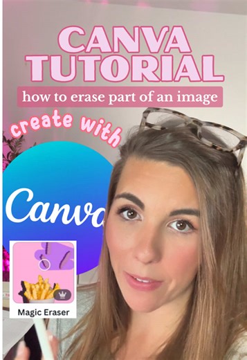 How to remove part of an image in Canva using the Magic Erase tool #TikTokCreatorSearchInsightsIncentive #LearningOnTikTok #TikTokLearningCampaign