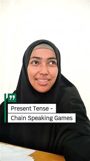 Present Tense - Chain Speaking games