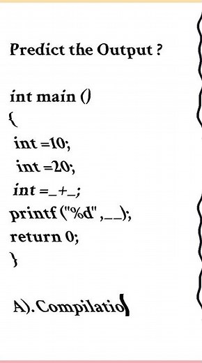 👉Find The Output Of the Following Code 🤔? #programminglanguage #c