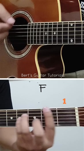 185K views · 2K reactions | F shape chords | Bert's Guitar Tutorials | Facebook