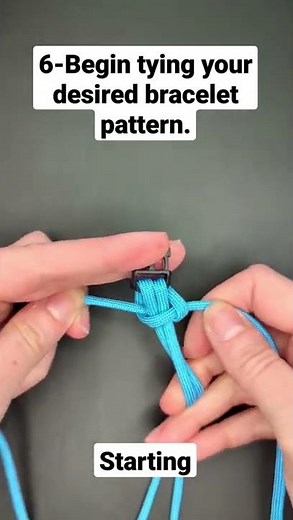 How to Start and Finish a Paracord Bracelet with a Small Buckle #shorts