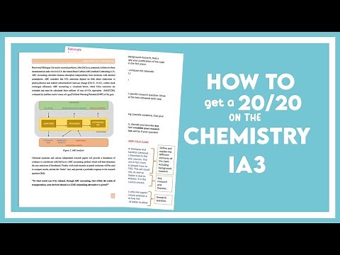 how to get a 20/20 on the chemistry IA3 (research investigation) | qcaa/qce (2019-2025)