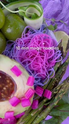 Color-Changing Vegan Magic Noodles Recipe