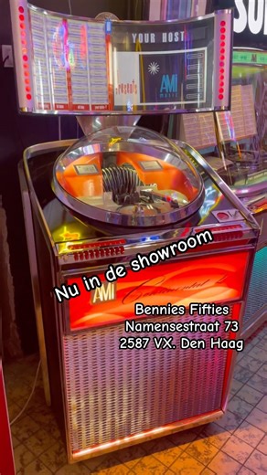 Ami Continental 2 jukebox nu in de showroom bij Bennies Fifties!