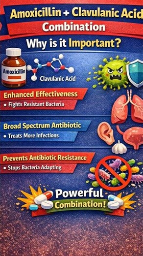 Amoxicillin and clavulanic acid combination