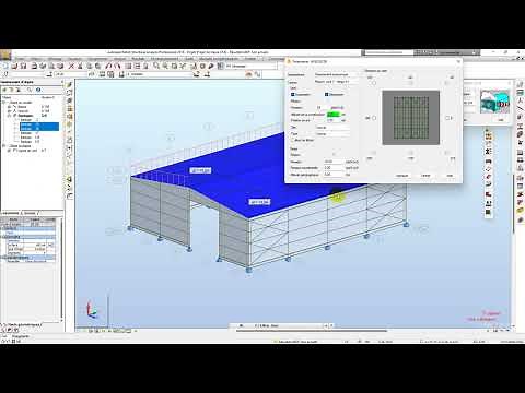 Projet complet hangar métallique sur Robot | Modélisation | 11 Charges du vent