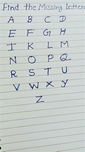 ढूंढो!! 🤔#find the missing letter