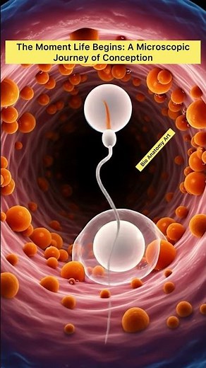 The Moment Life Begins: A Microscopic Journey of Conception | Bio Anatomy Art | Gut Health