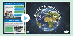 KS2 World Thinking Day Information PowerPoint