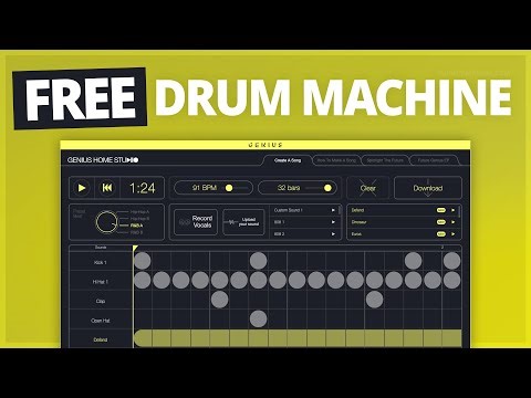 Genius Home Studio - FREE Online Drum Sequencer ( 15 Samples )