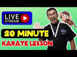 How To Learn Karate At Home | 20 Minute Lesson For Kids | LIVE With Master Kelley & Dojo (Week 62)