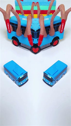 Blue Bus Eater vs Mini Tayo vs Cyclops Red vs Red Chu Chu Charles Legowo #train #buseater #funny