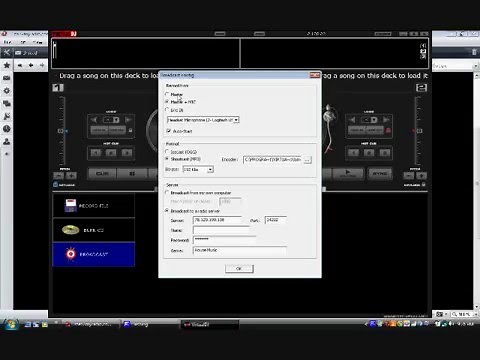 How to broadcast using Virtual Dj FREE