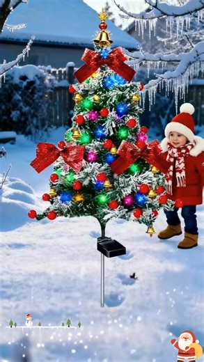 Christmas tree cedar solar garden stake lights outdoor lighting decoration.🎄 | Athleticty K