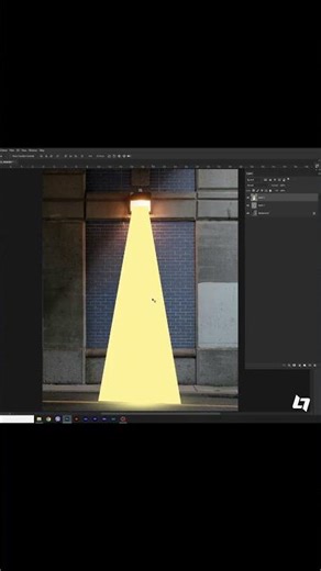 Create Stunning Spotlight Effect in Photoshop 💡 | Easy Trick #shorts