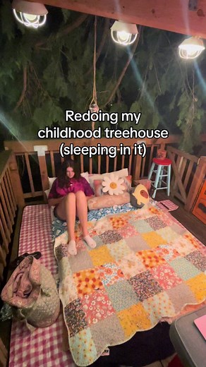 Treehouse Sleepover Adventure: Raccoons & Sprinklers!