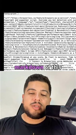 Turn any website into clean markdown your LLM can read. #LLM #Markdown #WebCrawling #MCP