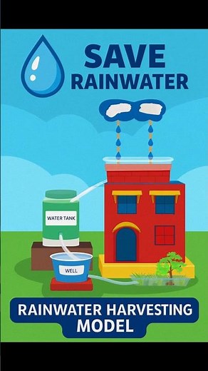 🌱 Easy Rainwater Harvesting Model | Eco-Friendly Science Project