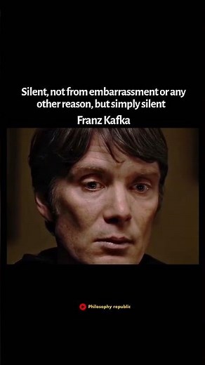 Kafka on Silence Why Some People Stay Quiet #kafka #shorts