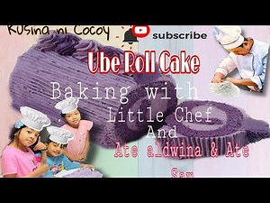 How to Make Ube Roll Cake with your Chikiting at home - UBE CAKE ROLL