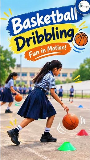 SCHOOL FUN ACTIVITY | Basketball Dribbling #sports #games