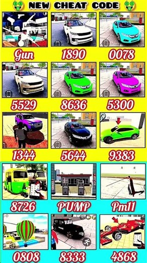 Indian Bikes Driving 3D || All NEW CHEATS CODES #shorts #short