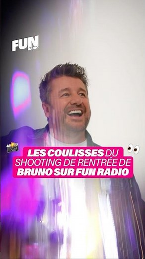 Les coulisses du shooting de rentrée de Bruno sur Fun Radio 🩷