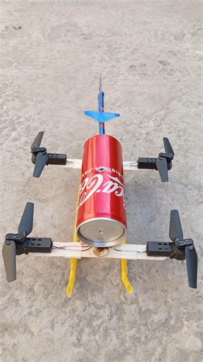 how to make rc quadcopter | homemade quadcopter using soda can #quadcopter #diy #toy helicopter