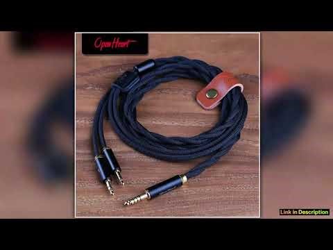 OPENHEART GoldenRing V2 OCC Headphone Cable 1 to 2 jack dual 35mm 44mm Balanced Cable PP Yarn Silve