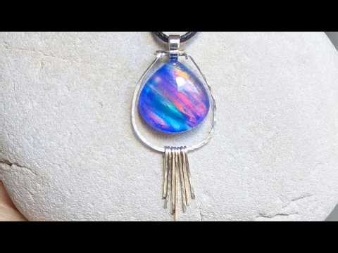 Framed Dangle Pendant Wire Wrapping Tutorial