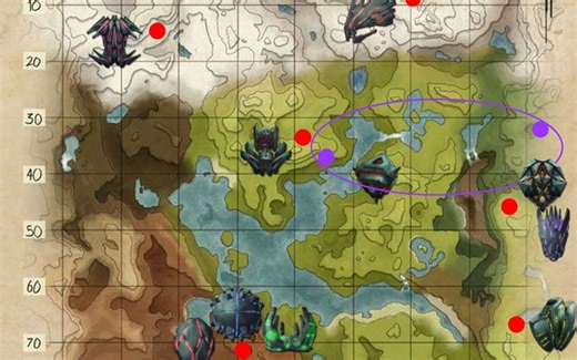 《方舟瓦尔盖罗全十个神器位置》-方舟生存进化萌新干货系列