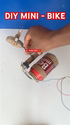 Handmade Electric Toy Bike | Cardboard #shorts #lifehacks #scienceproject