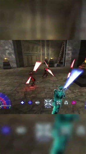 Jedi Academy insane 3 v 1 Jedi Master difficulty gameplay #starwars #gaming