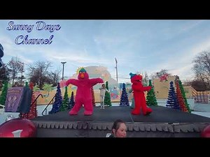 Kwanzaa Slide at Sesame Place | Telly Monster | Rosita | Elmo | Sesame Street Characters | 12/16/23